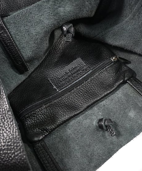 MARLON FIRENZE Calf Leather Shopper Bag - Nero