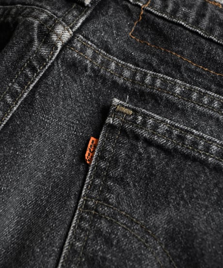 80-90's Used Levi's 505 Denim Pants Black Made in USA -4