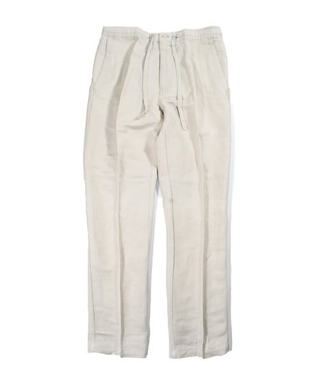 Cubavera Linen Brend Draw String Pants Silver