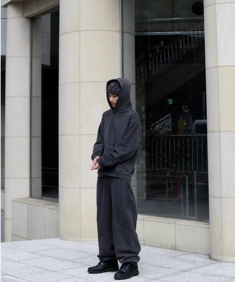 Los Angeles Apparel 14oz Sweat Hooded Pullover Vintage Black