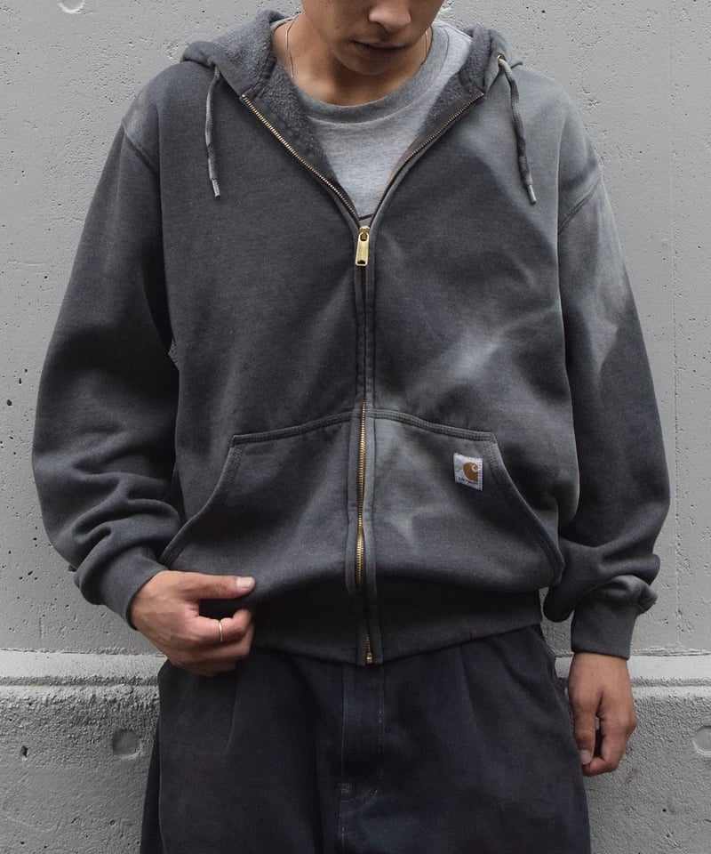 Carhartt Full Zip Hoodie Fade Black -1 | COUNTER