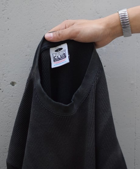 PRO CLUB L/S Thermal T-Shirt Sunfade Black