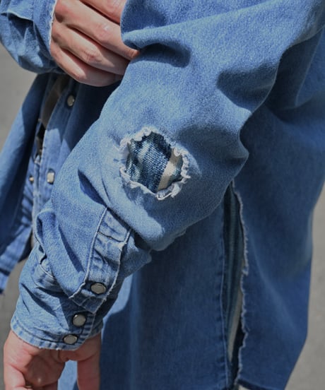 Customized Wrangler Denim Western Shirt -1