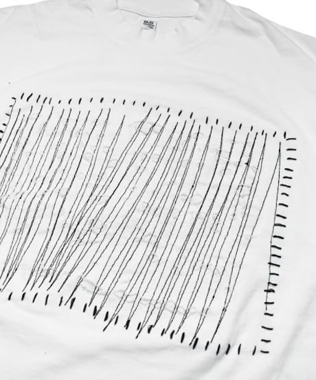 Los Angeles Apparel Garment Dye Damaged S/S Tee White