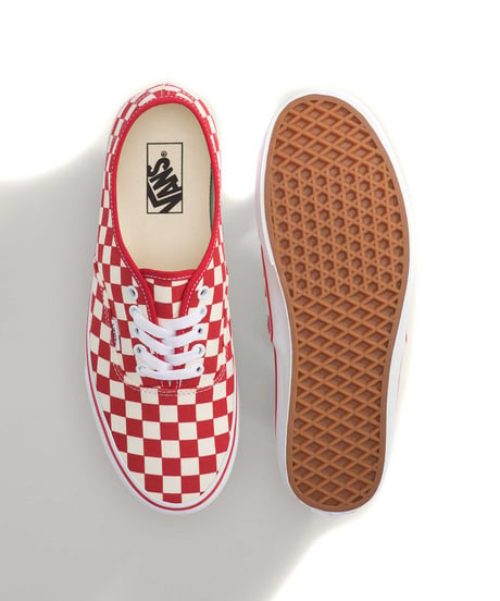 VANS Authentic Primary Check Racing Red/White