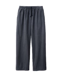Los Angeles Apparel Cotton Poplin Wide Leg Pants Dolphin Blue