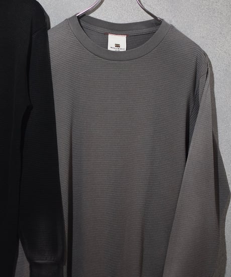 MOOJI MOOJI US Waffle Thermal Shirt Aged Taupe Grey