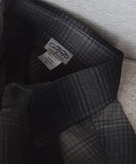 Caltop Ombre Check Shirt Black/Charcoal