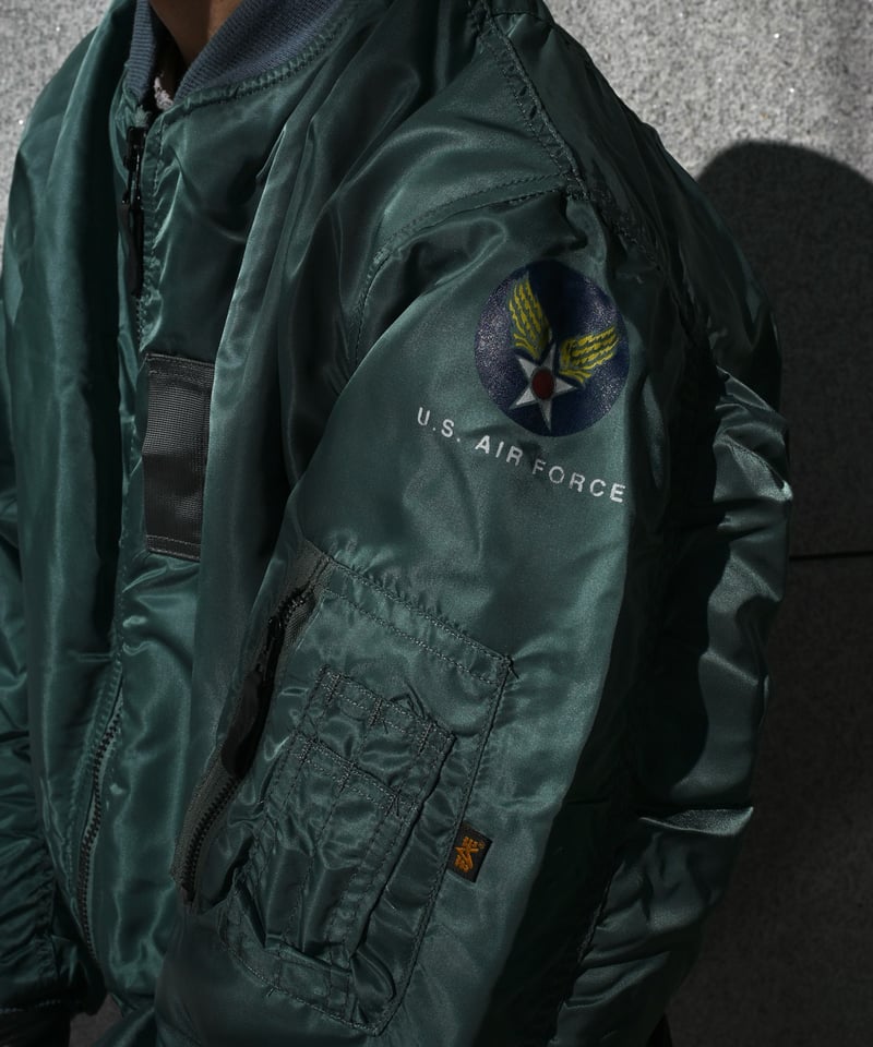 Deadstock Alpha MA-1 Flight Jacket Olive made i
