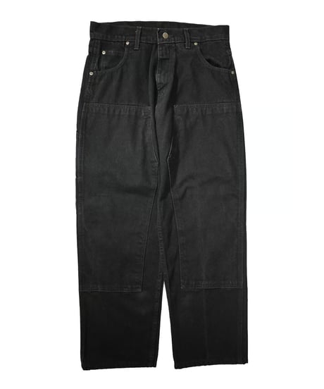 Prison Blues Double Knee Denim Work Jeans Fade Black