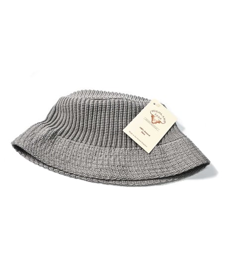 Highland 2000 Cotton/Linen Knit Bucket Hat Grey