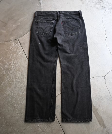 Used Levi's 501 Denim Pants Black -1