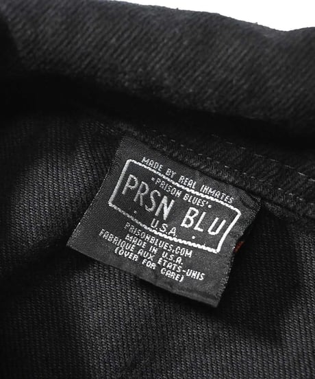 Prison Blues Denim Western Jacket Rinsed Fade Black
