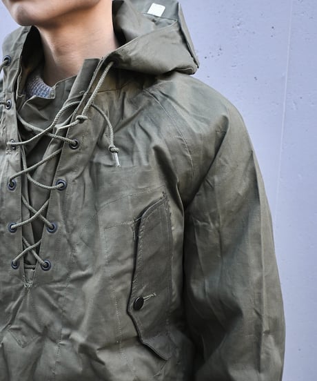 60s Deadstock US Navy Wet Weather Rain Parka