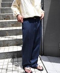 Cubavera Linen Dress Pants Dress Blue