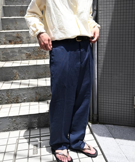 Cubavera Linen Dress Pants Dress Blue