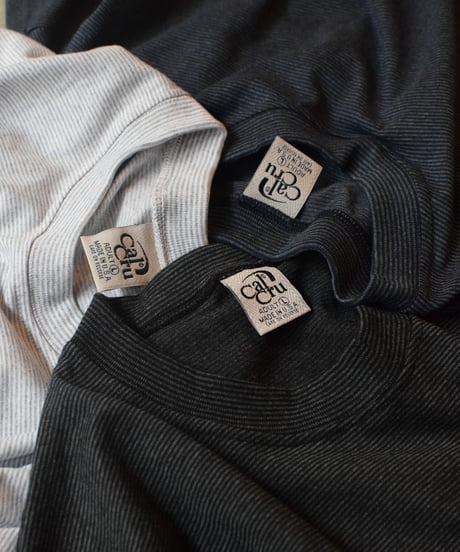 Cal Cru S/S Micro Stripe T-Shirt Ash