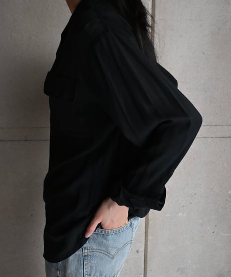 80s Banana Republic Rayon Long Sleeve shirt -9