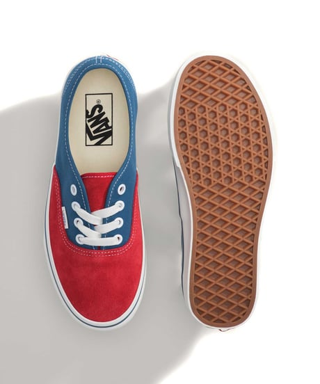VANS Authentic Primary Racing Red Suede/Blue