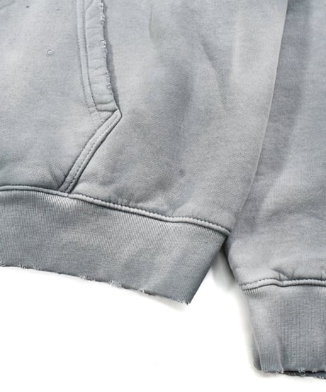MOOJI MOOJI US Oversize Zip Up Hoodie Aged Grey