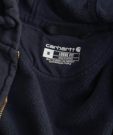 Used Carhartt Sunfade Zip Hoodie NAVY -8
