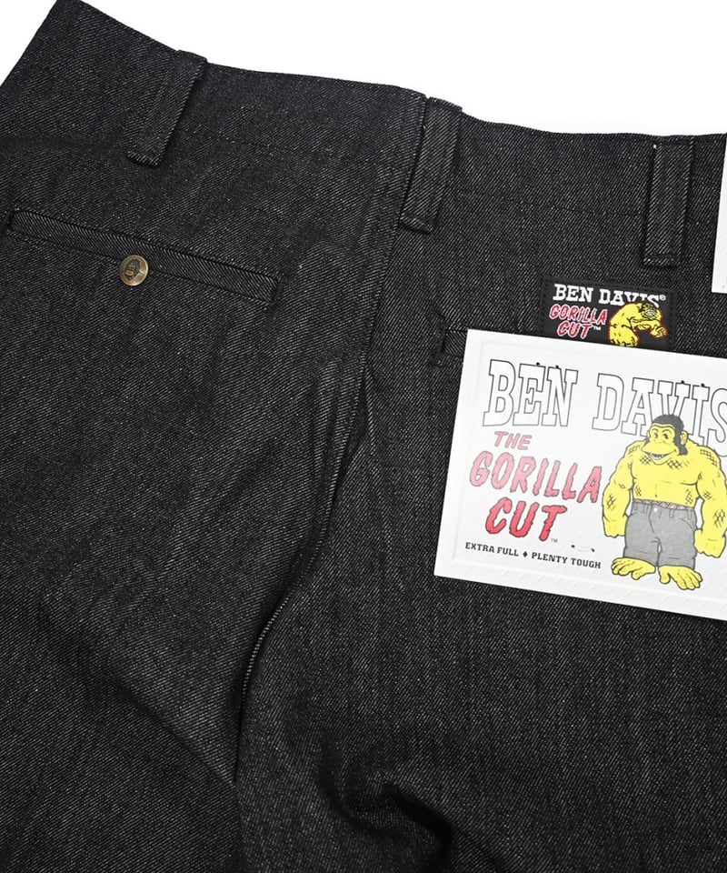 Ben Davis Gorilla Cut Pants Black Denim | COUNTER