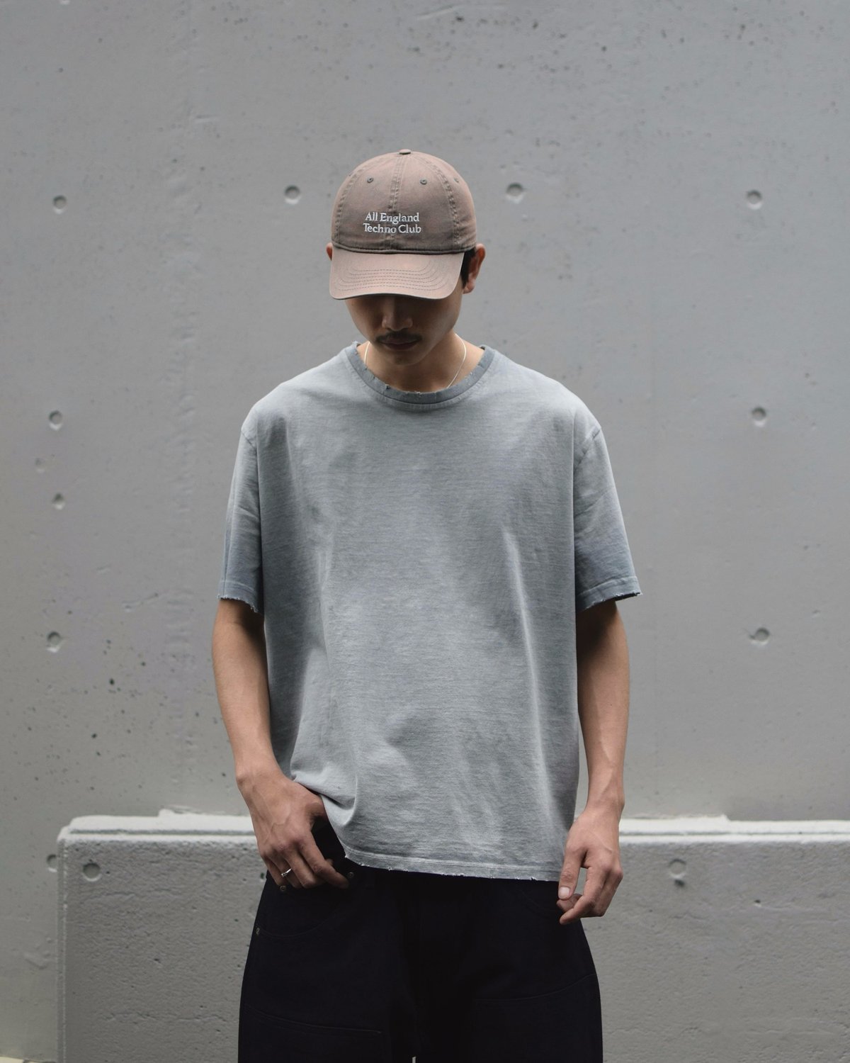 MOOJI MOOJI US Oversize Crop T-Shirt Aged Grey 