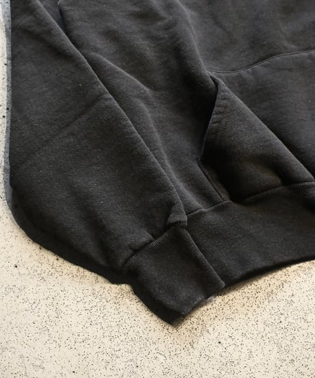 Deadstock Eagle USA Blank Sweat Hoodie Fade Black made in USA