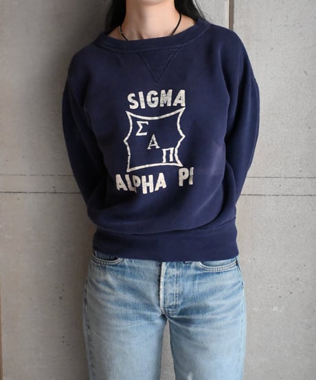 50s Russell Athletic College Crew Neck Sweat Shirt -18