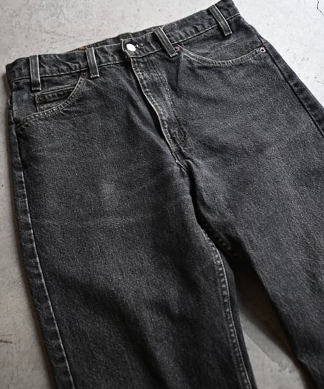 80-90's Used Levi's 505 Denim Pants Black Made in USA -4
