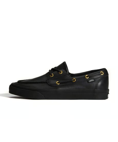 VANS 2-Eyelet Boat Shoe Leather Black