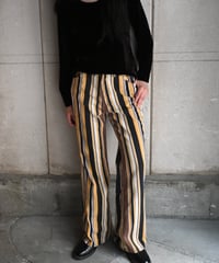 60s Levi's For Gals Stripe Flare Pants-10