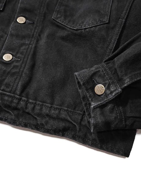 Prison Blues Denim Western Jacket Rinsed Fade Black