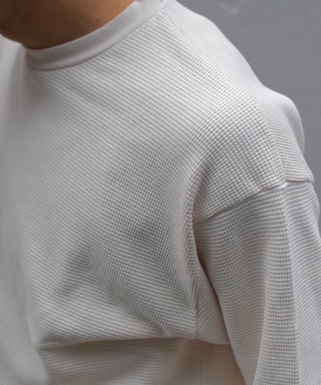 Los Angeles Apparel Garment L/S Heavy Thermal Crew Neck Creme