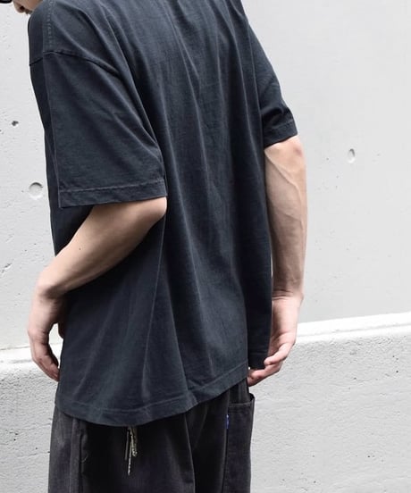 Los Angeles Apparel Garment Dye 8.5oz S/S Wide Tee Black Edge