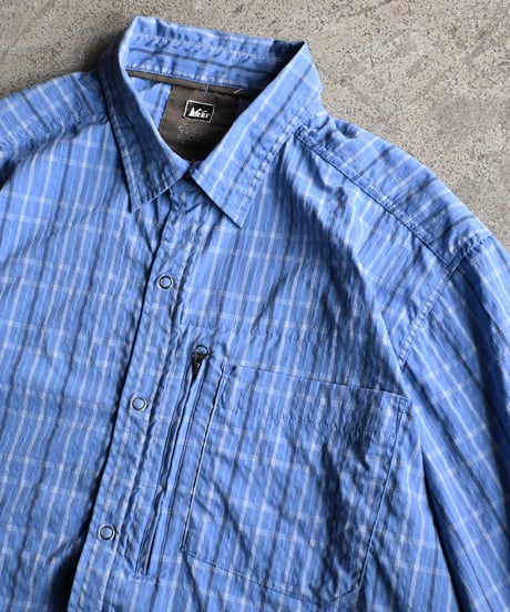 Used REI S/S Plaid Shirt -6