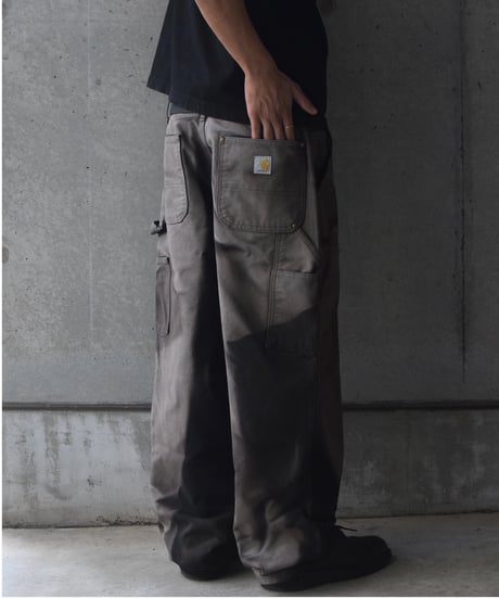 Carhartt Double Knee Pants Made in USA  Sun Fade Black