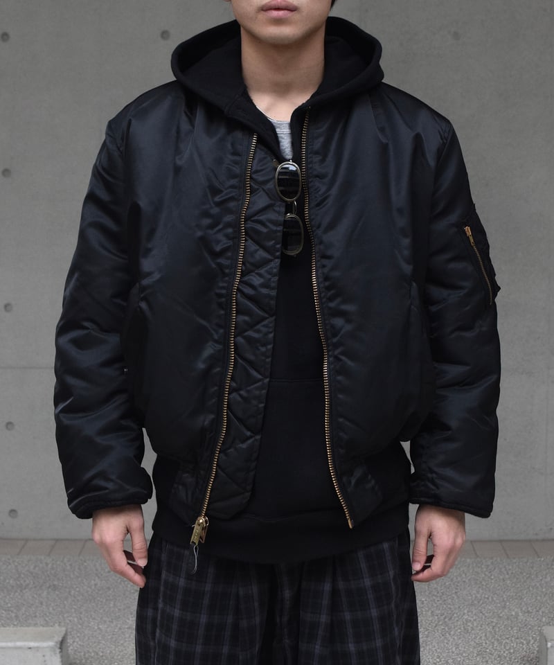 マンウィズ　MA-1　ブラック マンウィズ MA-1 ブラック マンウィズ MA-1 ブラック MAN WITH A