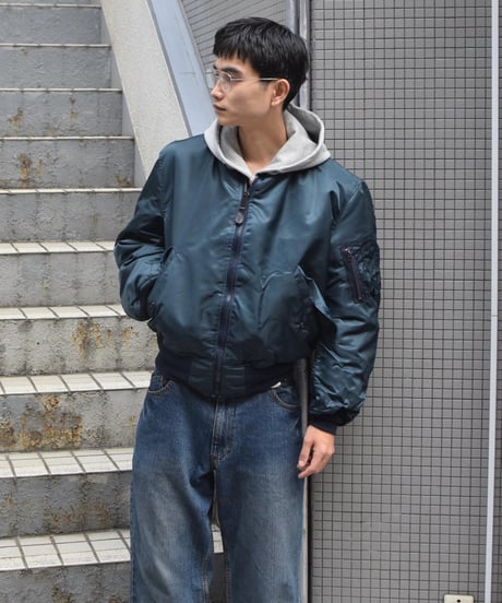 Deadstock GREENBRIER MA-1 Flight Jacket Navy EMAR Zip