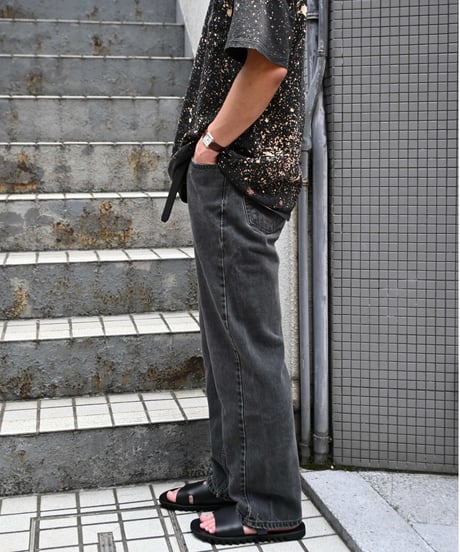 90's Used Levi's 505 Denim Pants Black -5