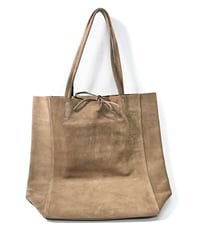 MARLON FIRENZE Calf Leather Shopper Bag - Taupe Suede