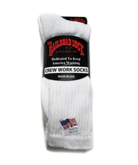 The Railroad Sock 3Pair Crew Socks White