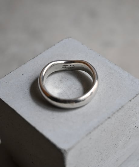 90's Tiffany Wave Ring Silver 925 "Elsa Peretti"