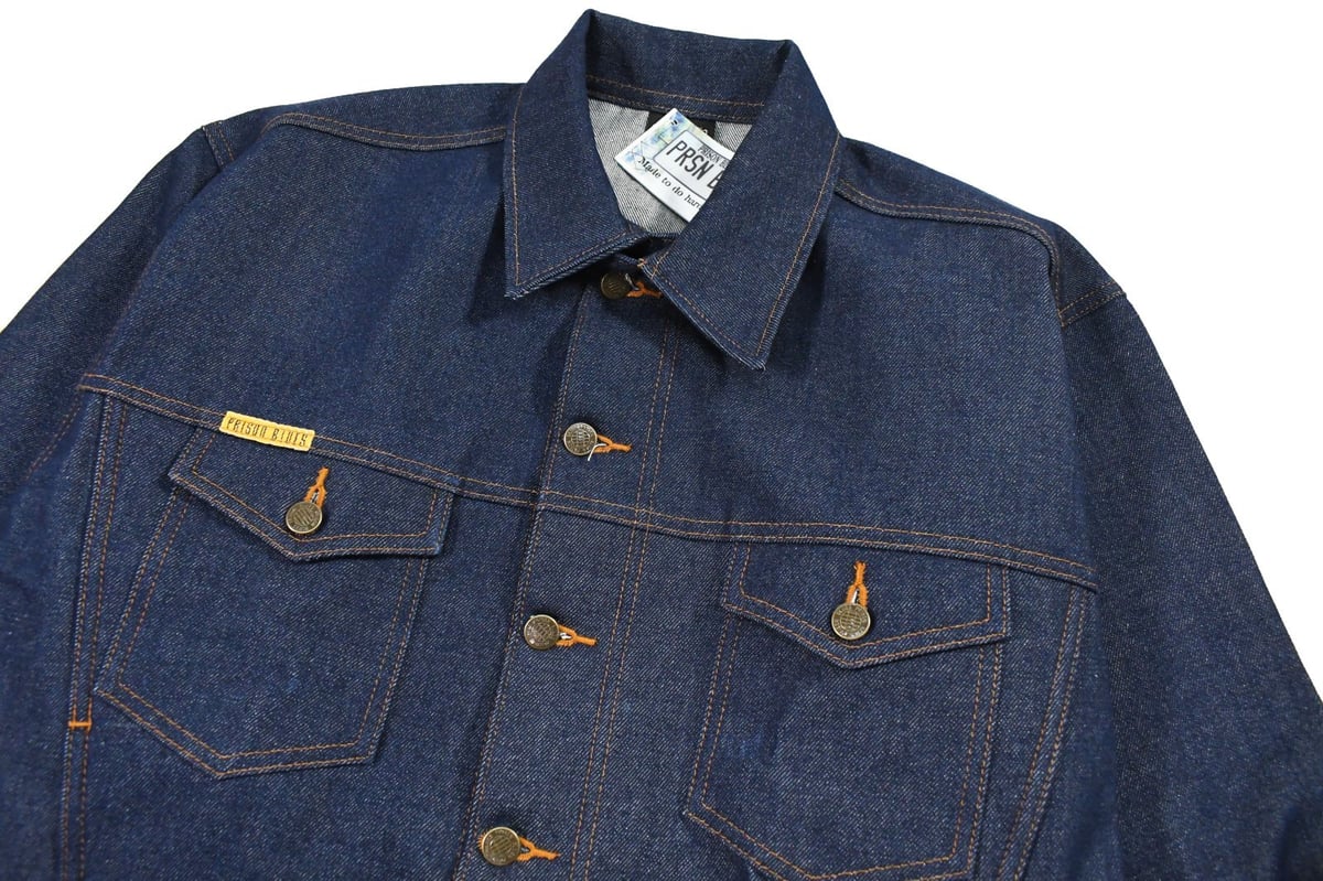 Prison Blues Denim Western Jacket Rigid Blue |