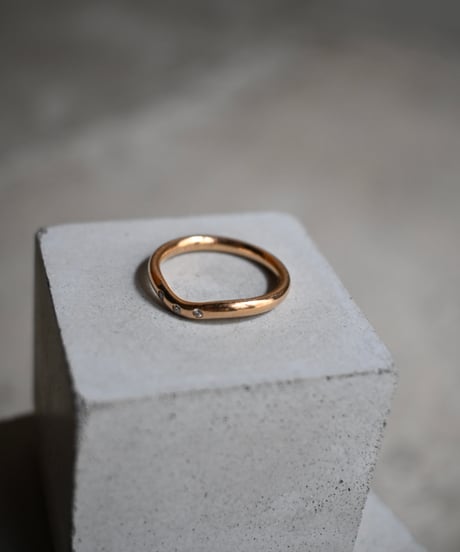 90's Tiffany Wave Ring 18k Gold "Elsa Peretti"