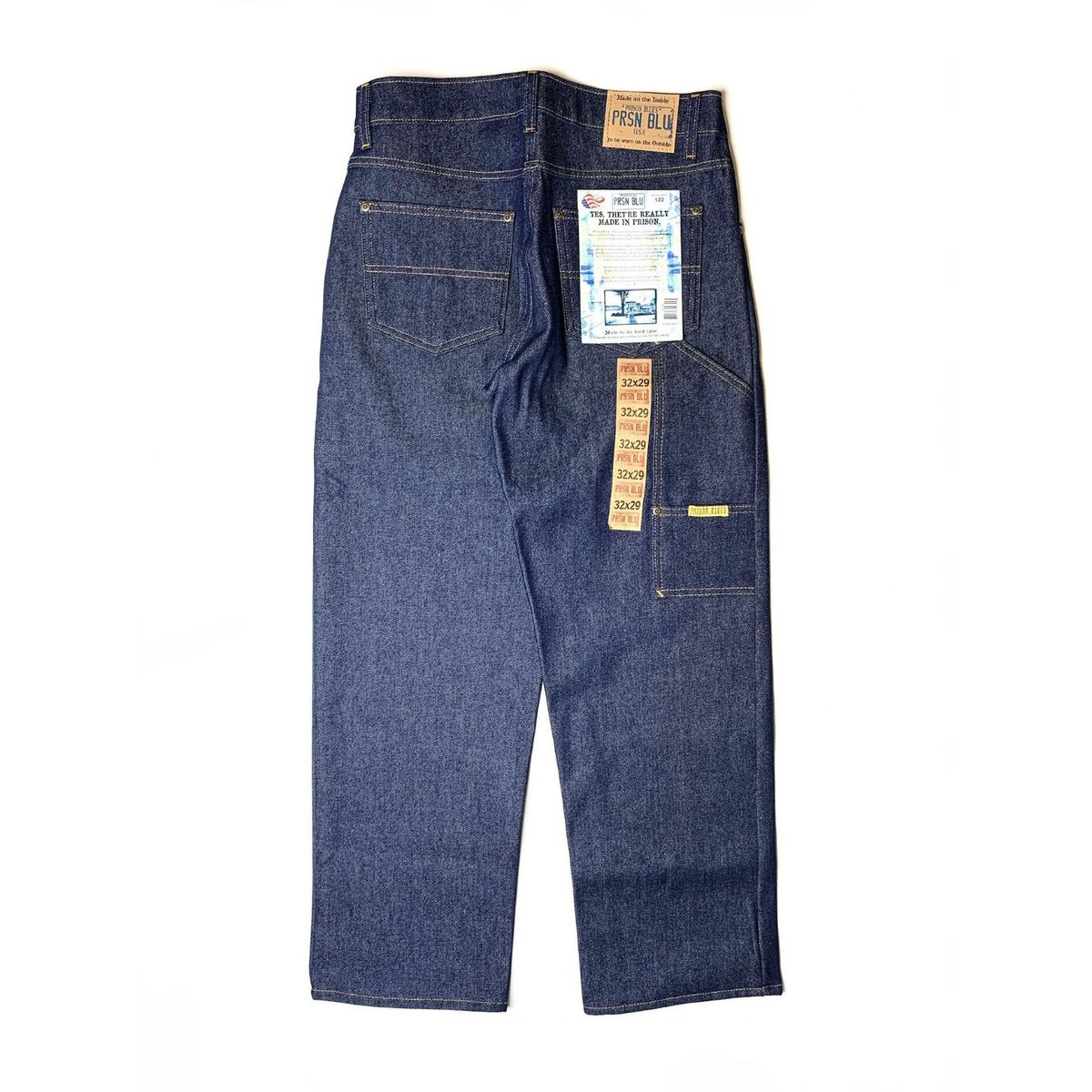 Prison Blues / Rinsed Blue Work Jeans-