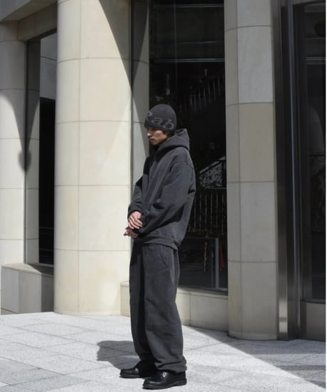 Los Angeles Apparel 14oz Sweat Hooded Pullover Vintage Black