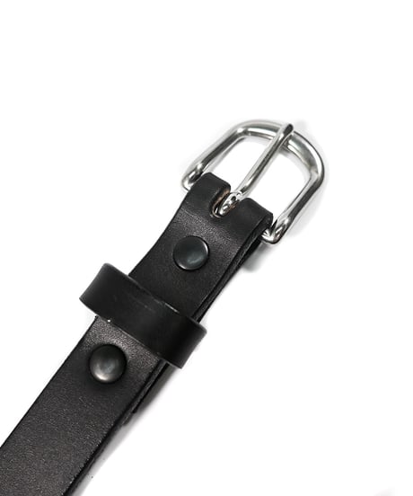 Amish Made Belts The Colt Leather Belt Black/Silver