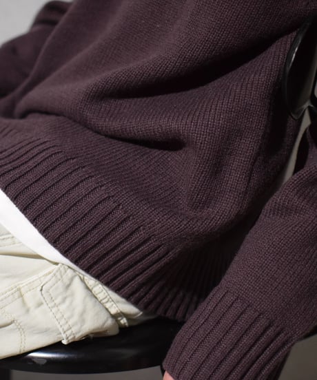 Calvin Klein V-Neck Knit Sweater Brown