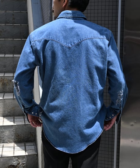 Customized Wrangler Denim Western Shirt - 2